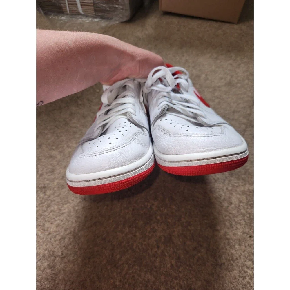 Nike Air Jordan 1 Low OG Sneakers | White University Red | 2023 | M9.5